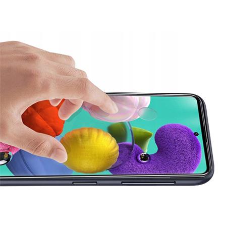 Samsung Galaxy A71 - Hartowane szkło 5D Full Glue - Czarny.