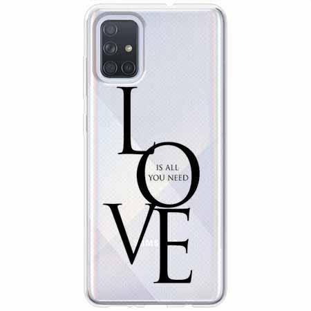 Etui na Samsung Galaxy A51 - All you need is LOVE.