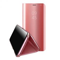 Etui na LG K51S Flip Clear View z klapką - Różowy.