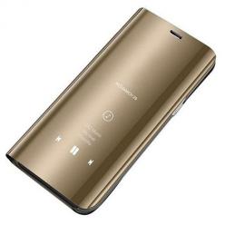 Etui na  LG K51S Flip Clear View z klapką - Złoty.