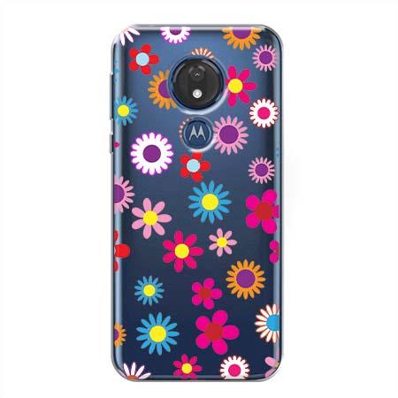 Etui na telefon Motorola G7 Power - Kolorowe stokrotki.