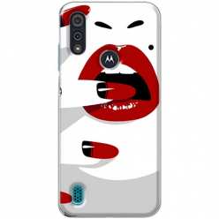 Etui na Motorola E6s Namiętne czerwone usta