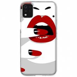 Etui na telefon LG K42 Namiętne czerwone usta