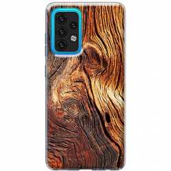 Etui na Samsung Galaxy A02s Słoje drewniane