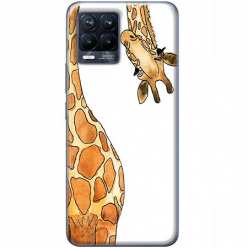 Etui na telefon Realme 8 Pro Ciekawska żyrafa