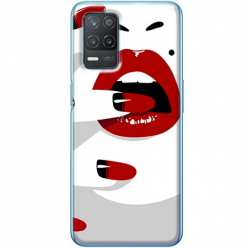 Etui na telefon Realme 8 5G Namiętne czerwone usta