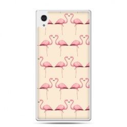 Etui na Xperia M4 Aqua flamingi