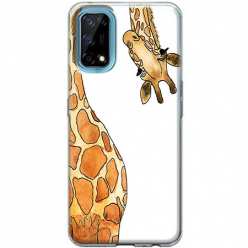 Etui na telefon Realme 7 5G Ciekawska żyrafa