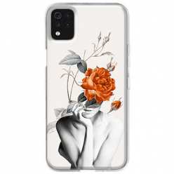 Etui na telefon LG K62 Plus Abstrakcyjna Kobieta z różami 
