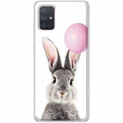 Etui na Samsung Galaxy A51 5G Wesoły królik z balonikiem