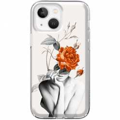 Etui na telefon iPhone 13 Abstrakcyjna Kobieta z różami 