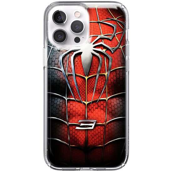 Etui na telefon iPhone 13 Pro Max Stalowy spider 3