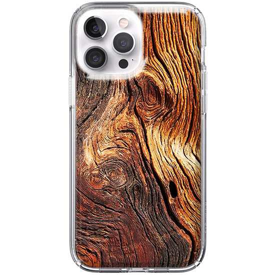 Etui na telefon iPhone 13 Pro Max Słoje drewniane