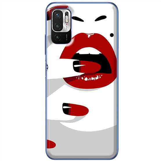 Etui na Xiaomi Redmi Note 10 5G Namiętne czerwone usta