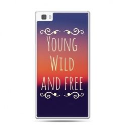 Huawei P8 Lite etui Young wild and free