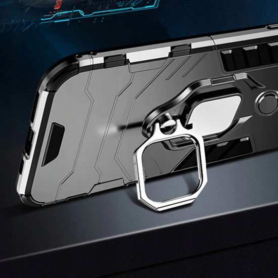 Etui na Xiaomi Mi 11 - Pancerne Armor Ring - Czarny.