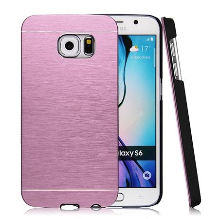 Galaxy S6 edge etui Motomo aluminiowe różowy. PROMOCJA !!!