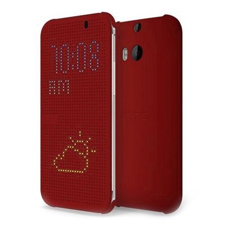 HTC Desire 820 etui Flip Dot View czerwony
