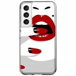 Etui na Samsung Galaxy S22 5G - Namiętne czerwone usta