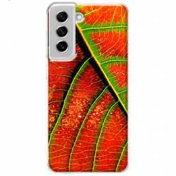 Etui na Samsung Galaxy S21 FE 5G - Czerwony liść jesienny