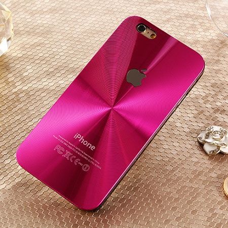 iPhone 6 różowe plecki aluminiowe efekt cd