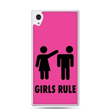 Etui Xperia Z4 różowe Girls Rule