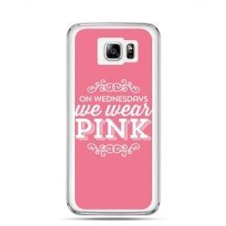 Galaxy Note 5 etui różowe z napisem