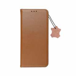 IPHONE SE 2020 Skórzany wallet book case – brązowy