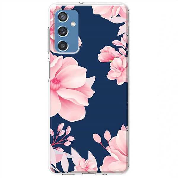 Etui na Samsung Galaxy M52 5G - Różowe kwiaty