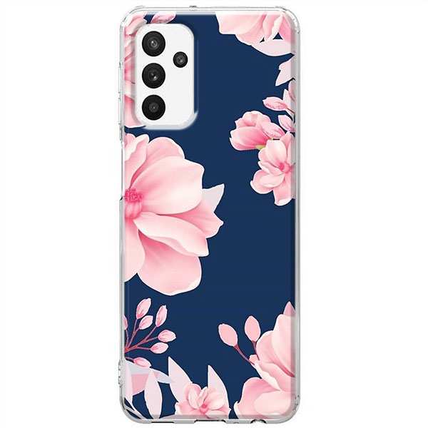 Etui na Samsung Galaxy A13 5G - Różowe kwiaty