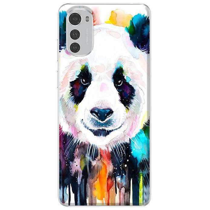 Etui na Motorola Moto E32 / E32s - Panda watercolor