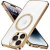 iPhone 14 Pro etui Platinum-Lux z osłoną kamery z MagSafe - Złoty