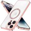 iPhone 14 Pro etui Platinum-Lux z osłoną kamery z MagSafe - Różowy