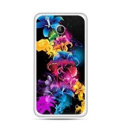 Nokia Lumia 630 etui kolorowe kwiaty