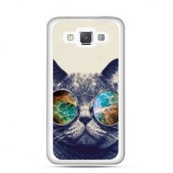 Etui na Galaxy A5 Kot w tęczowych okularach