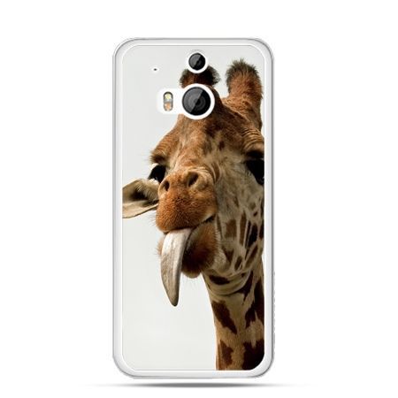 Etui na HTC One M8 żyrafa z językiem