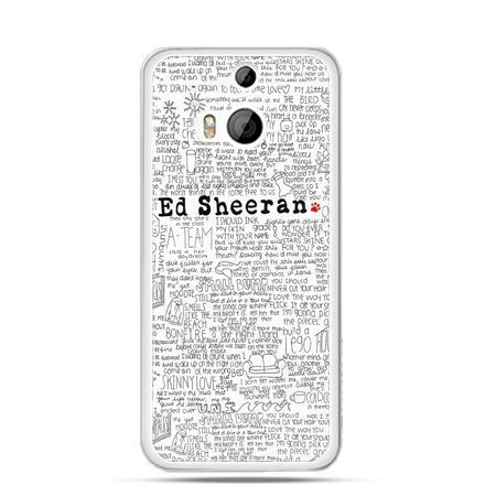 Etui na HTC One M8 Ed Sheeran białe poziome