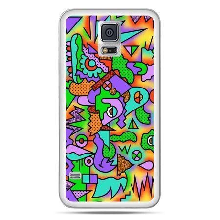 Galaxy S5 Neo etui kolorowa abstrakcja