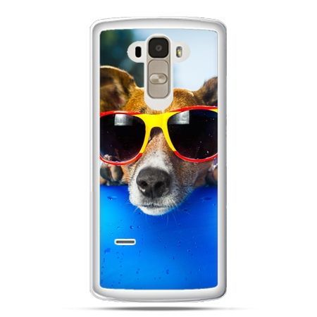 Etui na LG G4 Stylus pies w kolorowych okularach