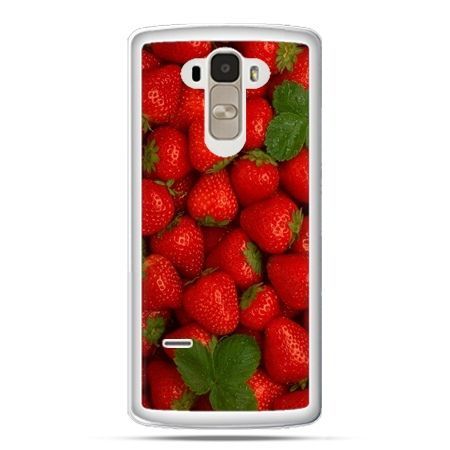 Etui na LG G4 Stylus czerwone truskawki