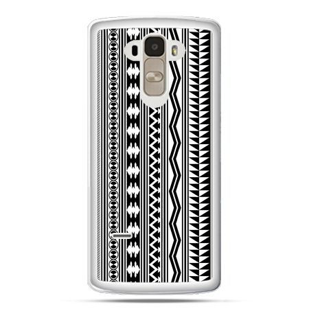 Etui na LG G4 Stylus czarno biały wzorek