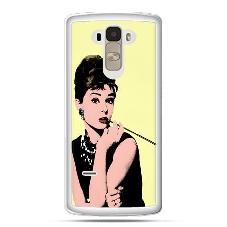 Etui na LG G4 Stylus Audrey Hepburn z papierosem