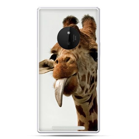 Etui na Lumia 830 żyrafa z językiem