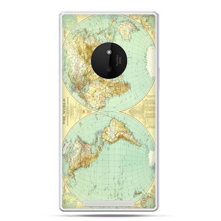 Etui na Lumia 830 mapa świata