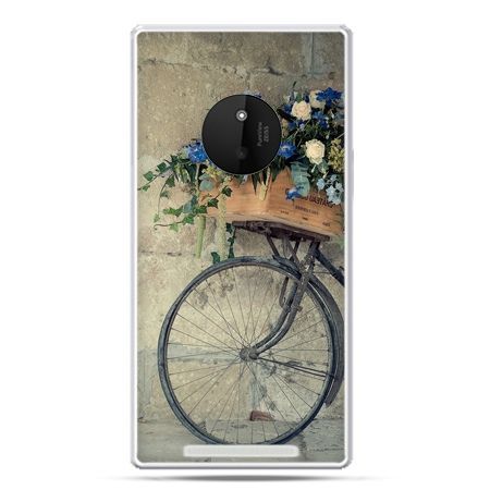 Etui na Lumia 830 rower z kwiatami