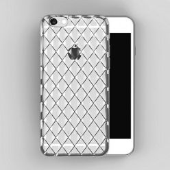 Luksusowe etui Diamonds iPhone 6 / 6s silikonowe platynowane tpu srebrne . PROMOCJA !!!