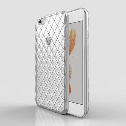 Luksusowe etui Diamonds iPhone 6 Plus silikonowe platynowane tpu srebrne. PROMOCJA !!!