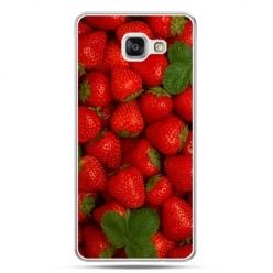 Galaxy A7 (2016) A710, etui na telefon czerwone truskawki