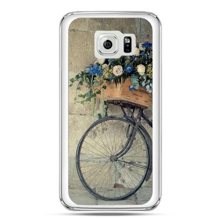 Etui na telefon Galaxy S7 rower z kwiatami