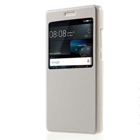 Huawei P8 Lite etui Flip S View z klapką - białe.